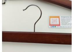 Прищіпка джинсова з дерев`яною, лакованою планкой на 31 см.(коричнева)